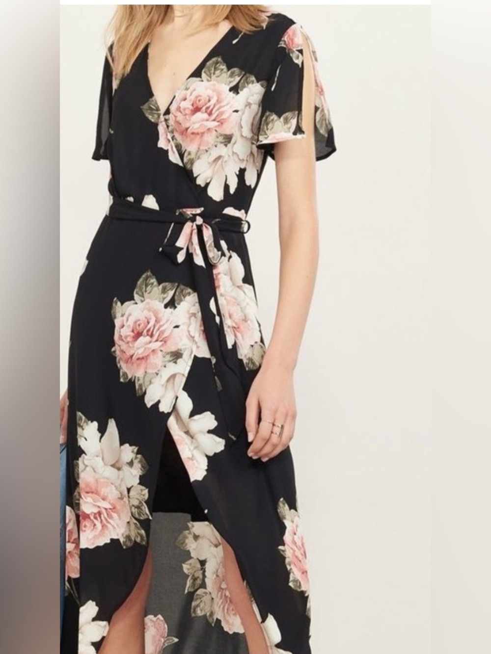 Dynamite Floral High-Low Maxi Dress | Size Medium | Worn Once